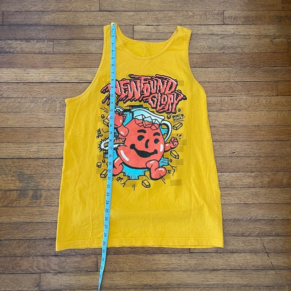 New Found Glory Kool-Aid Tank Top Yellow Oh Yeaahhh! Shirt Size Large - Picture 3 of 6